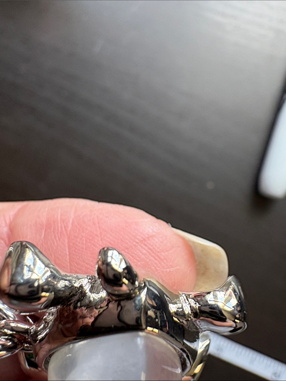 Coach Silver Turtle Key Ring Keychain - Picture 4 of 4